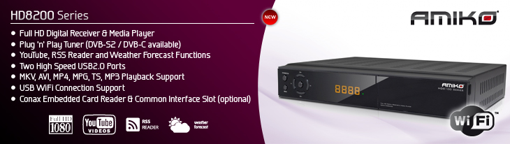 YouTube for HD-8200 Series & SHD-8200