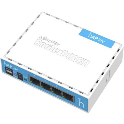 Mikrotik hAP lite, gazdaságos vezeték nélküli AP with dual chain 2.4GHz wireless, USB táplálással