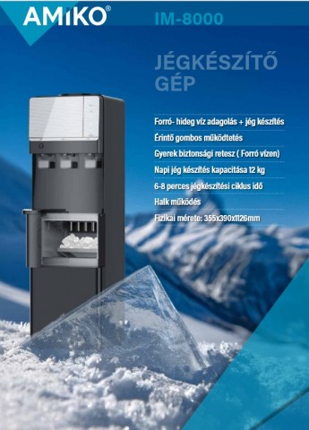 Amiko IM-8000 jégkészítő gép és vízadagoló
