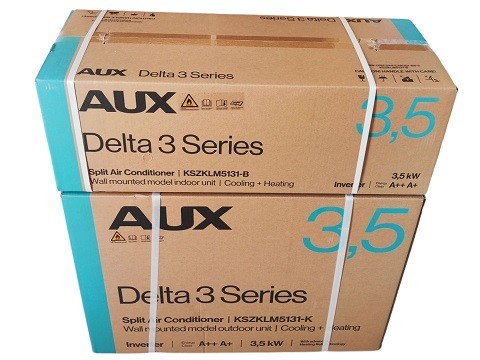 Aux Delta 3 (ASW-H09B7A4/CAR3DI-C3-5) oldalfali inverteres split klíma 2.7 kW