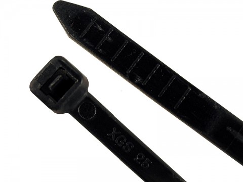 Kábelkötegelő 4.2x200mm fekete  (100 db)