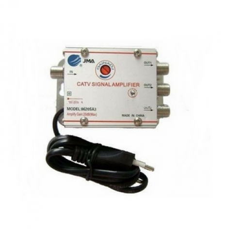 Jelerősítő CATV 3-es osztóval