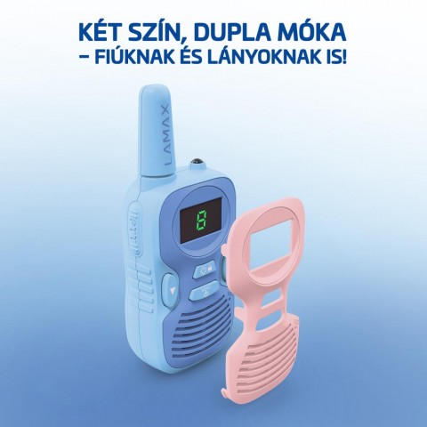 LAMAX TalkieKid1 Walkie Talkie Kék/rózsaszín LAMAX TalkieKid1 Walkie Talkie Kék/rózsaszín