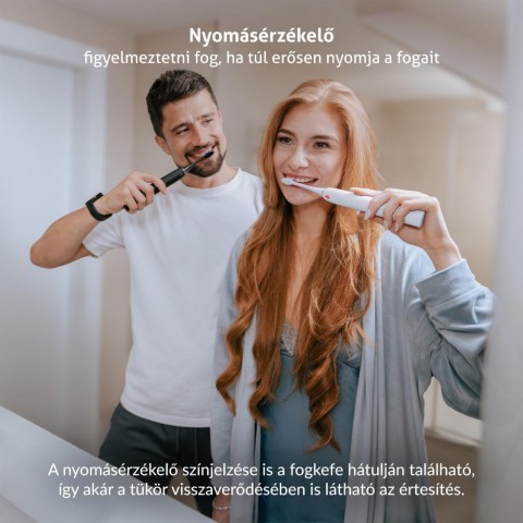 TrueLife SonicBrush Clean70 Duo UV Elektromos fogkefe 2db Fekete/fehér