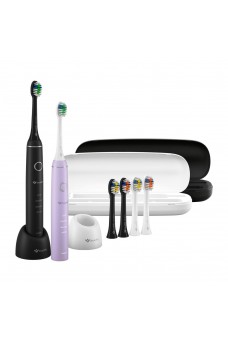 TrueLife Compact Duo Elektromos fogkefe 2 db Fekete Lila