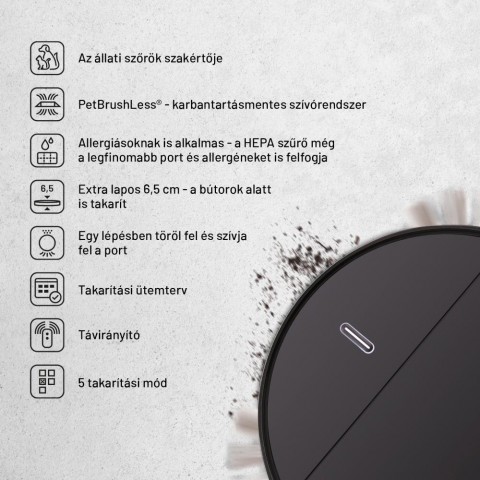 Lauben Robot Vacuum 15BB Pet - Robotporszívó Lauben Robot Vacuum 15BB Pet - Robotporszívó