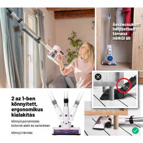Lauben Stick Vacuum 2in1 22WB - Vezeték nélküli rúdporszívó Lauben Stick Vacuum 2in1 22WB - Vezeték nélküli rúdporszívó