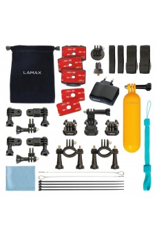 LAMAX Akciókamera tartozék csomag, 23 darabos