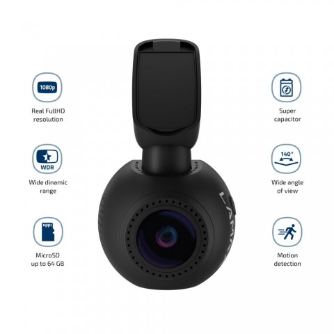 LAMAX T4 Full HD 140° látószögű menetrögzítő autós kamera
