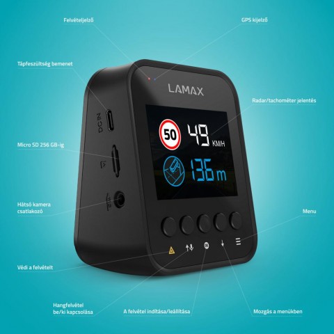 LAMAX F10 GPS 4K hátsó kamera kiegészítő LAMAX F10 GPS 4K hátsó kamera kiegészítő