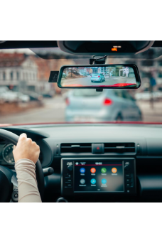 LAMAX S8 Dual GPS Teljes visszapillantó tükrös kijelző, hátsó kamerás Full HD autós menetrögzítő