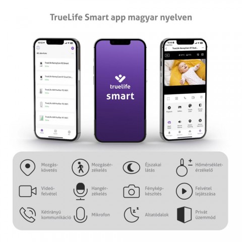TrueLife NannyCam R7 Dual Smart Videós bébiőr TrueLife NannyCam R7 Dual Smart Videós bébiőr
