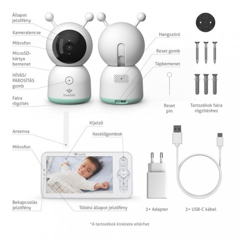 TrueLife NannyCam R7 Dual Smart Videós bébiőr TrueLife NannyCam R7 Dual Smart Videós bébiőr