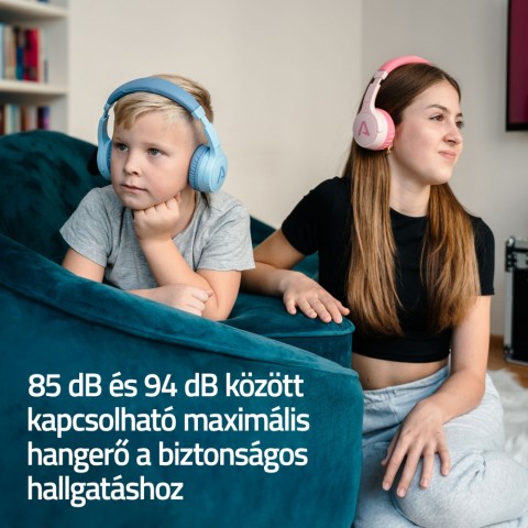 LAMAX BaseKid1 pink Gyerek Bluetooth fejhallgató rózsaszín