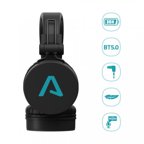 LAMAX Blaze2 Összecsukható Vezeték nélküli fejhallgató fekete