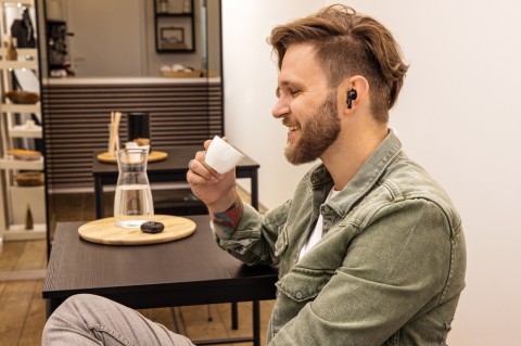 LAMAX Clips1 black WS vezeték nélküli fülhallgató fekete