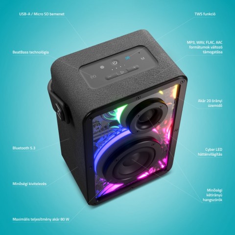 LAMAX CyberWave1 Bluetooth hangszóró