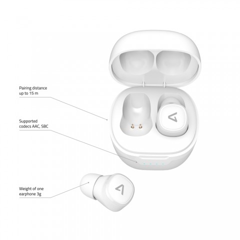 LAMAX Dots2 White TWS vezeték nélküli fülhallgató fekete