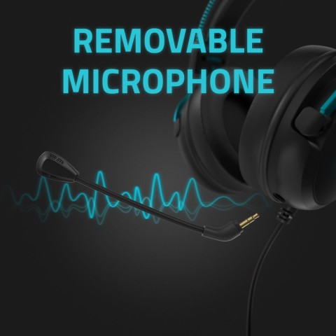 LAMAX Heroes Defender1 Gamer Fejhallgató USB/JACK LED világítással BeatBass