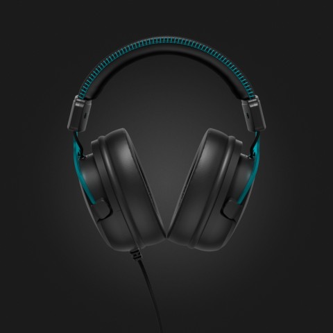 LAMAX Heroes Defender1 Gamer Fejhallgató USB/JACK LED világítással BeatBass