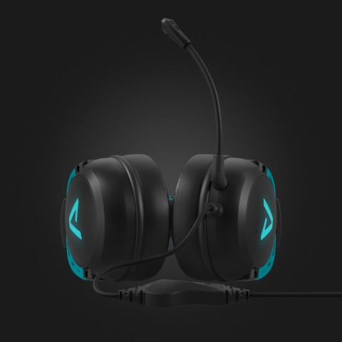 LAMAX Heroes Defender1 Gamer Fejhallgató USB/JACK LED világítással BeatBass