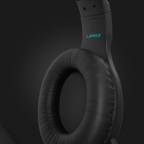 LAMAX Heroes Guard1 Gamer Fejhallgató LED világítással BeatBass