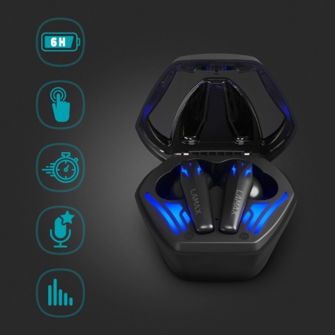 LAMAX Heroes Ninja1 ENC Gamer vezeték nélküli fülhallgató BeatBass