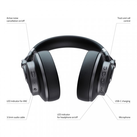 LAMAX HighComfort ANC Aktív zajszűrős fejhallgató aptX HD