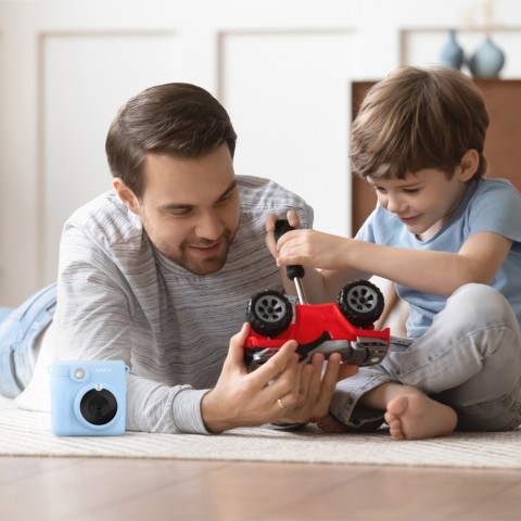 LAMAX InstaKid1 Blue Instant hőpapíros fényképezőgép