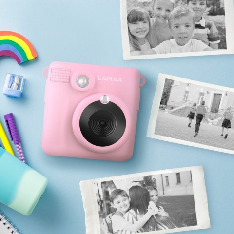 LAMAX InstaKid1 Pink Instant hőpapíros fényképezőgép