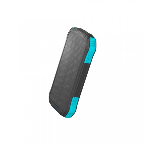 LAMAX Journey 12000mAh külső akkumulátor napelemes töltési lehetőség 20W gyorstöltés lámpa funkció