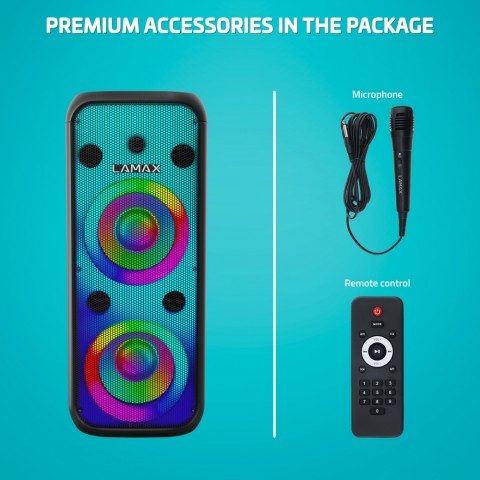 LAMAX PartyBoomBox700 Bluetooth hangszóró 700W Karaoke funkció,mikrofonnal