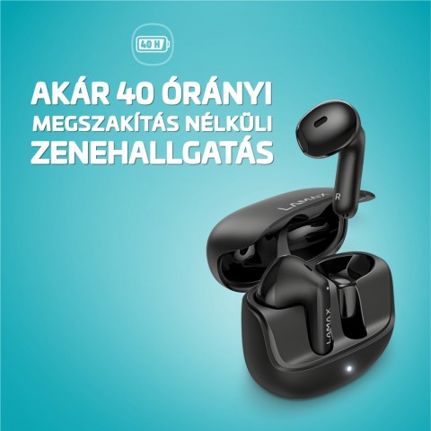 LAMAX Tones1 Black vezeték nélküli fülhallgató fekete