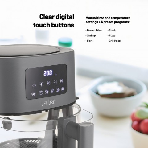 Lauben Glass Grill Air Fryer 3in1 5500BG