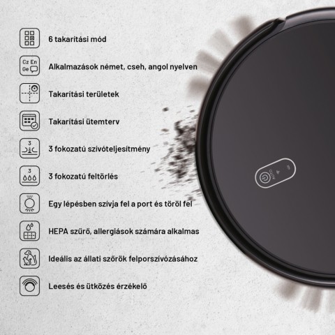 Lauben Robot Vacuum 26BB Pet - Robotporszívó Lauben Robot Vacuum 26BB Pet - Robotporszívó