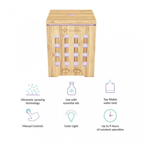 TrueLife Air Diffuser D7 Bamboo Aroma diffúzor