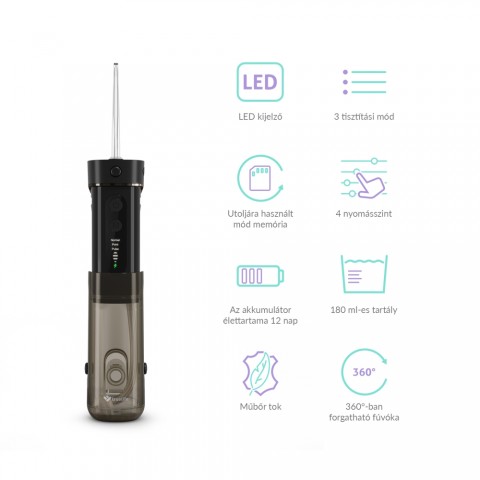 TrueLife AquaFloss Mini M50 Szájzuhany Fekete