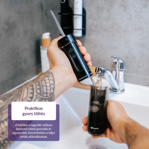 TrueLife AquaFloss Mini M50 Szájzuhany Fekete
