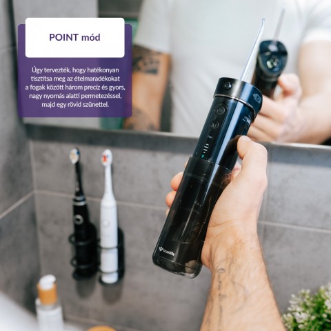 TrueLife AquaFloss Mini M50 Szájzuhany Fekete