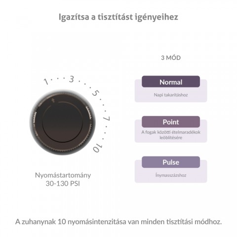 TrueLife AquaFloss Station F300 Szájzuhany Fekete