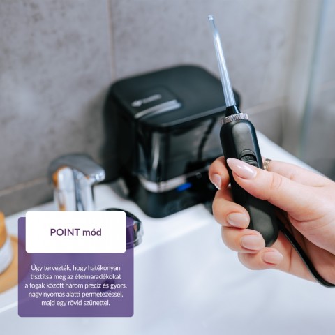 TrueLife AquaFloss Station F300 Szájzuhany Fekete