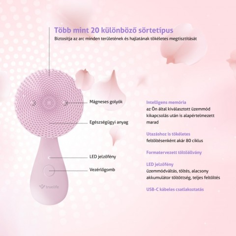 TrueLife BELLE Skin Brush B3 Elektromos arc tisztító kefe