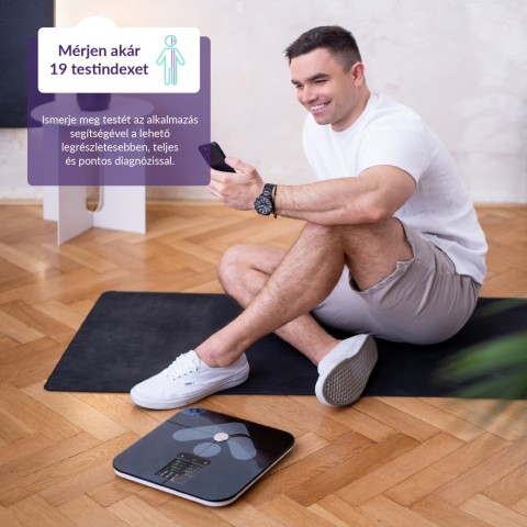 TrueLife FitScale W7 BT Black Okos mérleg