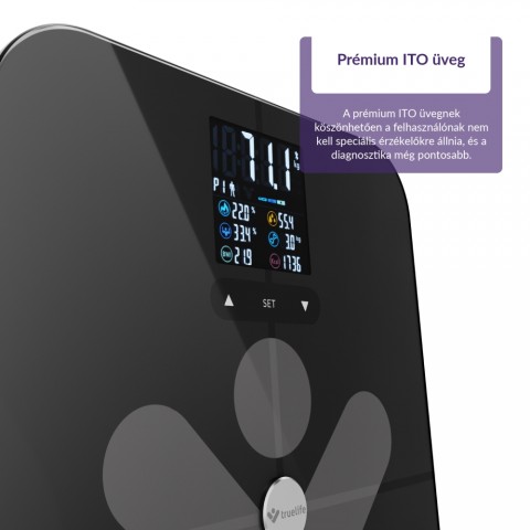 TrueLife FitScale W7 BT Black Okos mérleg