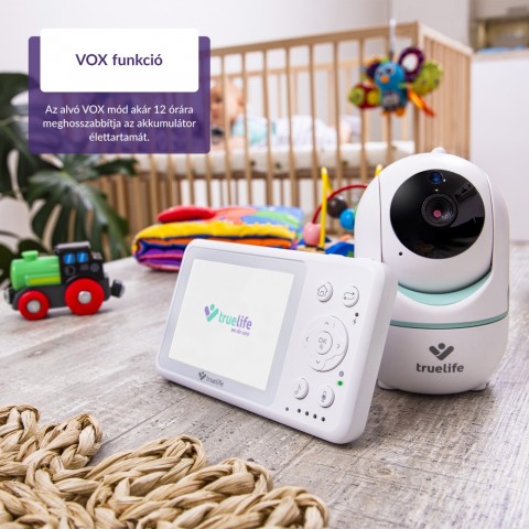 TrueLife NannyCam R4 360 fok ban forgatható bébiőr