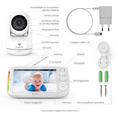 TrueLife NannyCam R5 Vidós bébiőr