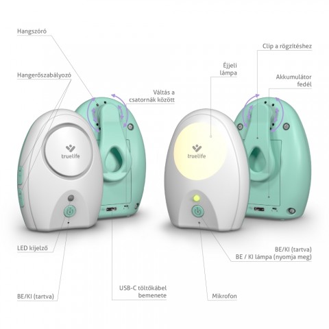 TrueLife VM Pocket Digitális Audio bébiőr