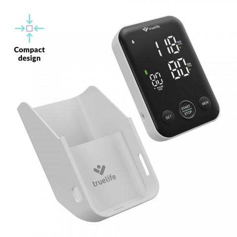 TrueLife Pulse V-Vsion Digitális, felkaros vérnyomásmérő, Asztali tartóval