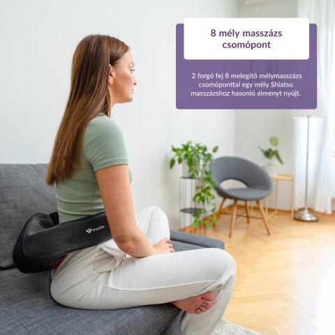 TrueLife RelaxBack B6 Charge Infrás nyakmaszírozó masszázspárna