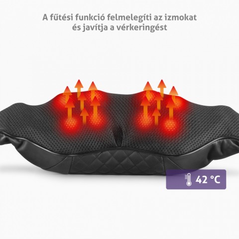 TrueLife RelaxBack B6 Charge Infrás nyakmaszírozó masszázspárna